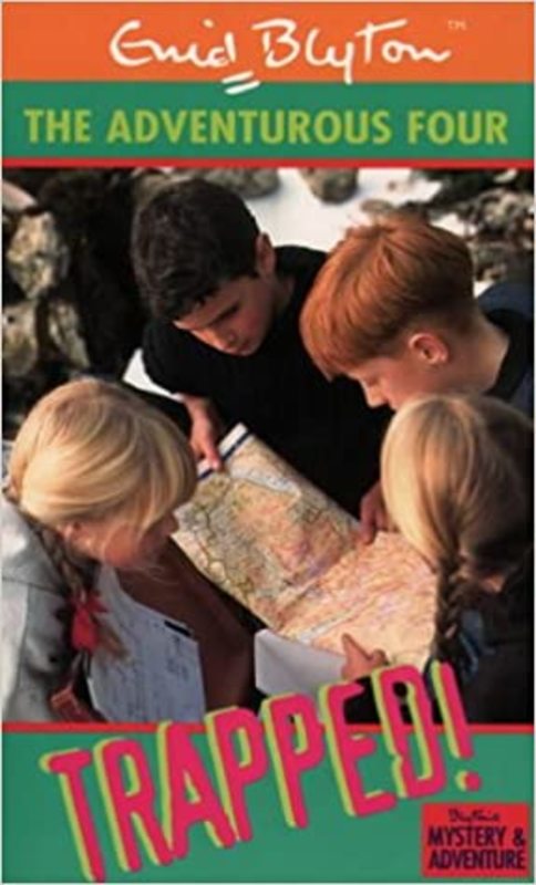 Book cover for "Trapped!" by Enid Blyton