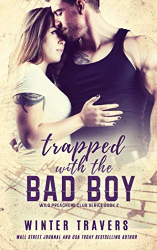 Book cover for "Trapped with the Bad Boy" by Winter Travers