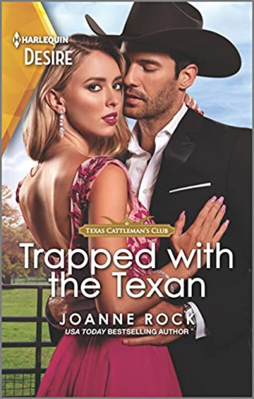 Book cover for "Trapped with the Texan" by Joanne Rock
