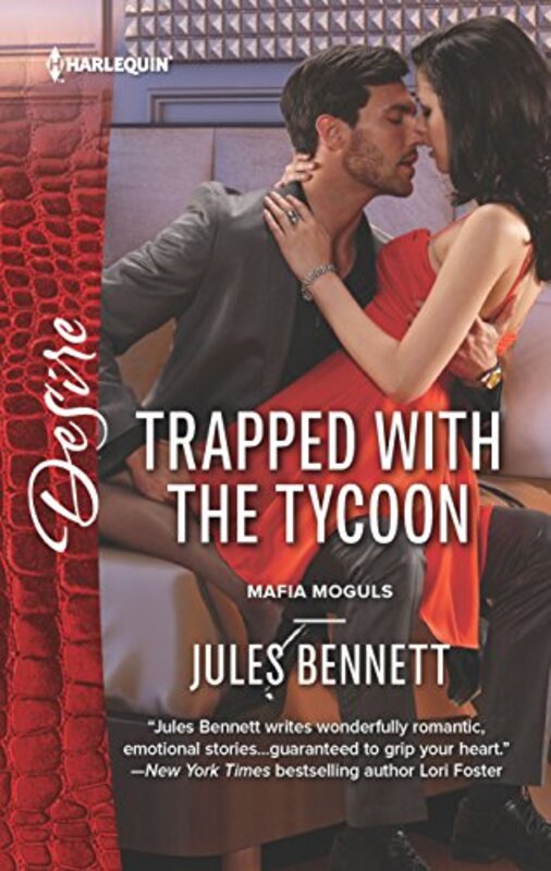 Book cover for "Trapped with the Tycoon" by Jules Bennett