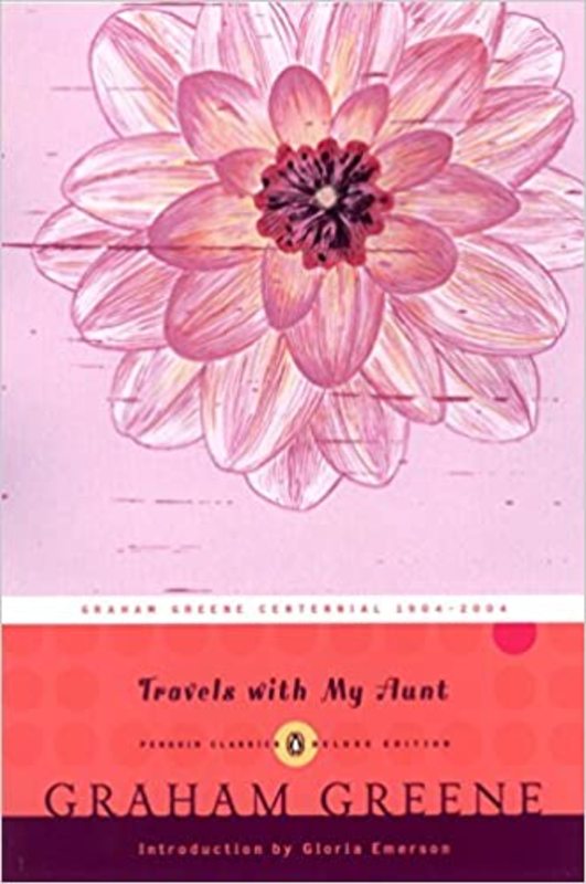 Book cover for "Travels with My Aunt" by Graham Greene