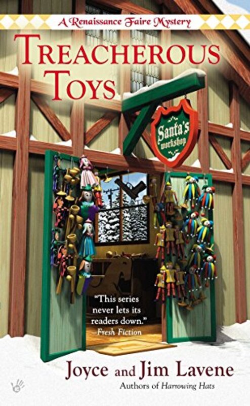 Book cover for "Treacherous Toys" by Joyce Lavene
