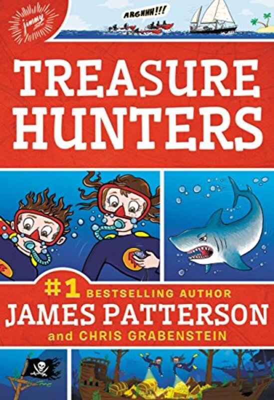Book cover for "Treasure Hunters" by James Patterson