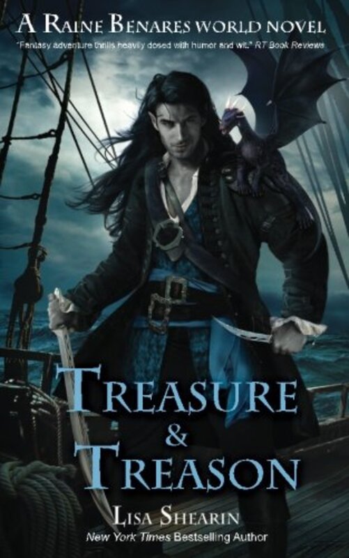 Book cover for "Treasure and Treason" by Lisa Shearin