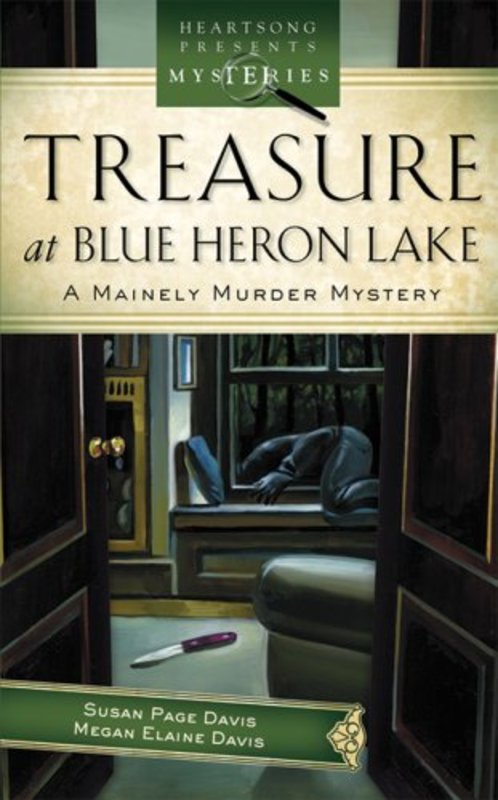 Book cover for "Treasure at Blue Heron Lake" by Susan Page Davis