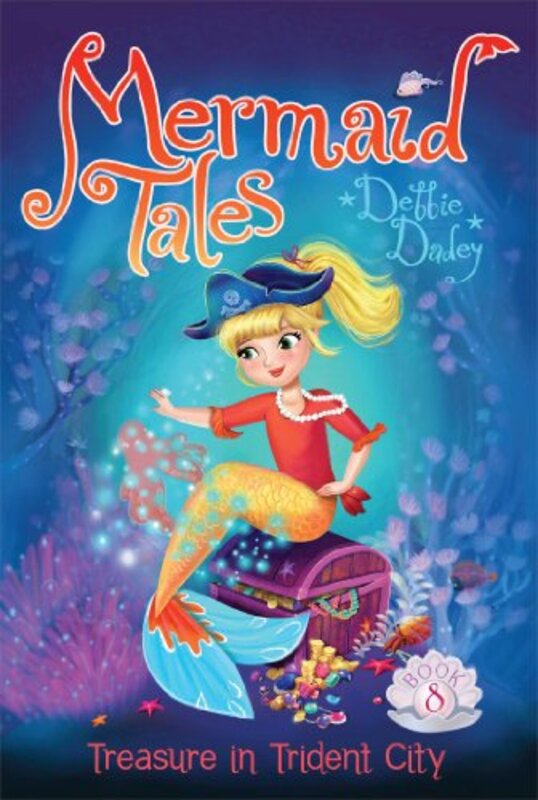 Book cover for "Treasure in Trident City" by Debbie Dadey