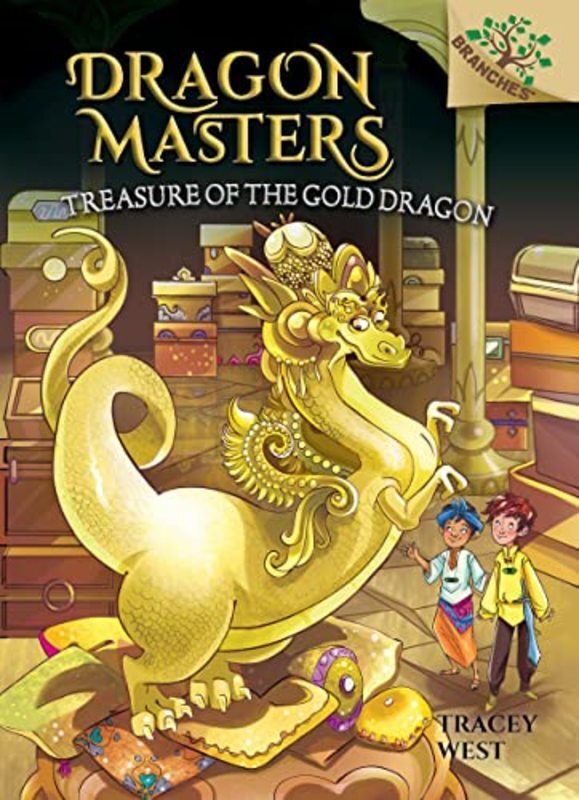 Book cover for "Treasure of the Gold Dragon" by Tracey West