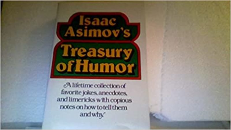 Book cover for "Treasury of Humor" by Isaac Asimov