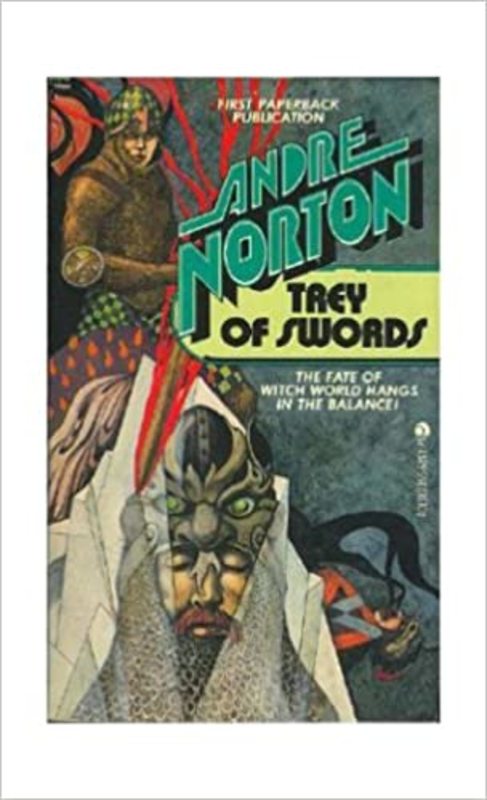 Book cover for "Trey of Swords" by Andre Norton