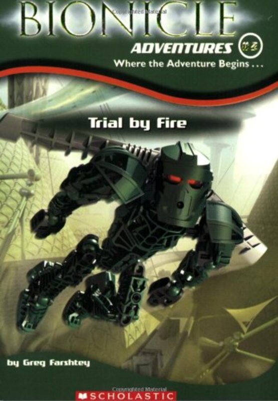 Book cover for "Trial by Fire" by Greg Farshtey