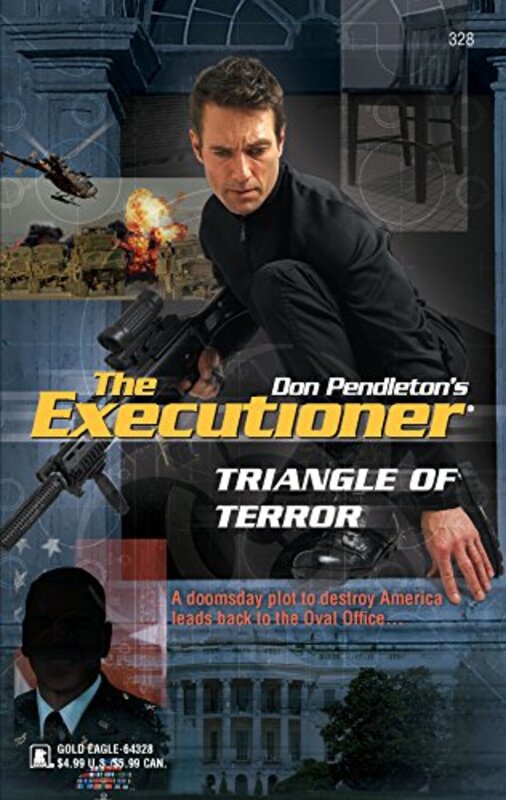 Book cover for "Triangle of Terror" by Don Pendleton