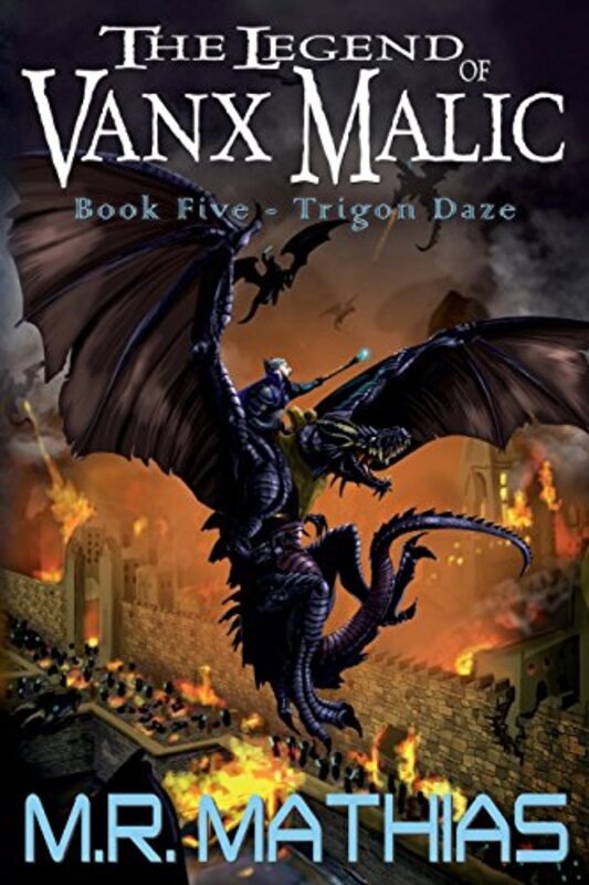 Book cover for "Trigon Daze" by M R Mathias