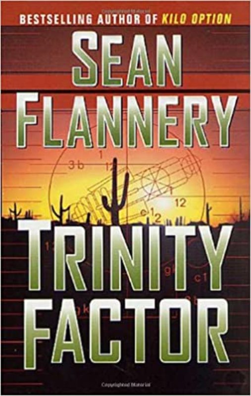 Book cover for "Trinity Factor" by David Hagberg