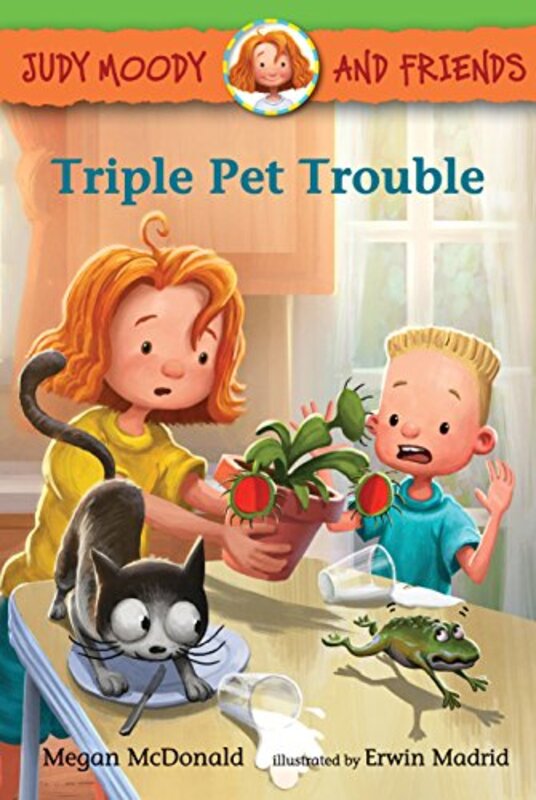 Book cover for "Triple Pet Trouble" by Megan McDonald