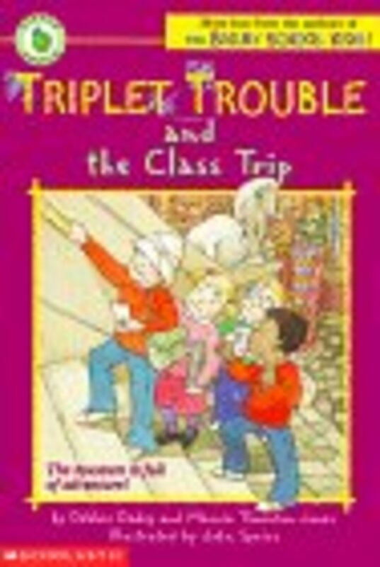 Book cover for "Triplet Trouble and the Class Trip" by Marcia Thornton Jones