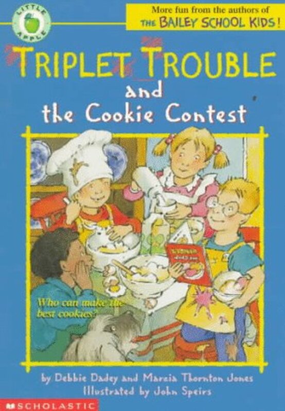 Book cover for "Triplet Trouble and the Cookie Contest" by Marcia Thornton Jones