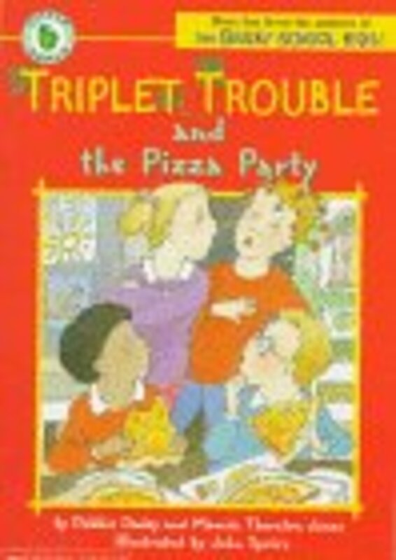 Book cover for "Triplet Trouble and the Pizza Party" by Marcia Thornton Jones