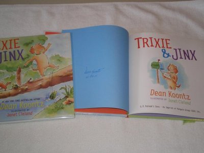 Book cover for "Trixie and Jinx" by Dean Koontz