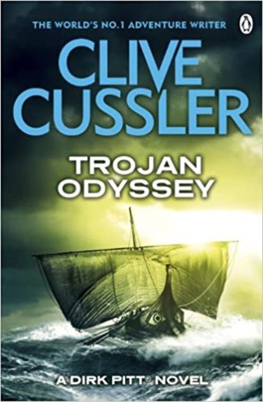 Book cover for "Trojan Odyssey" by Clive Cussler