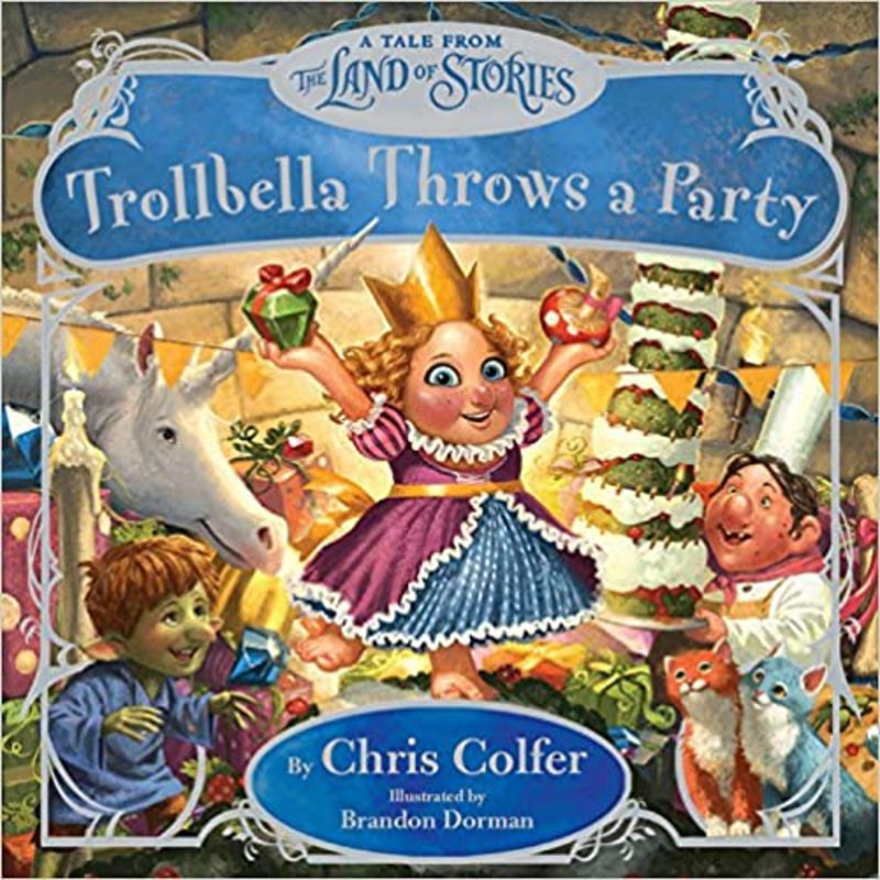 Book cover for "Trollbella Throws a Party" by Chris Colfer