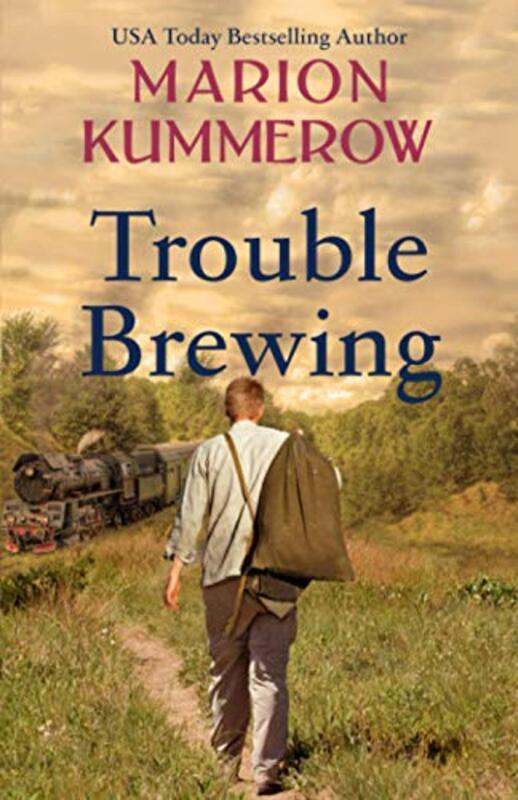 Book cover for "Trouble Brewing" by Marion Kummerow