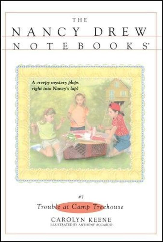 Book cover for "Trouble at Camp Treehouse" by Mildred A Wirt