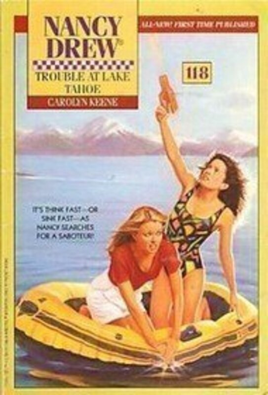 Book cover for "Trouble at Lake Tahoe" by Mildred A Wirt