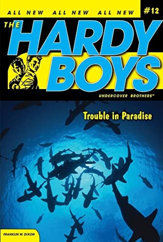 Book cover for "Trouble in Paradise" by Franklin W Dixon