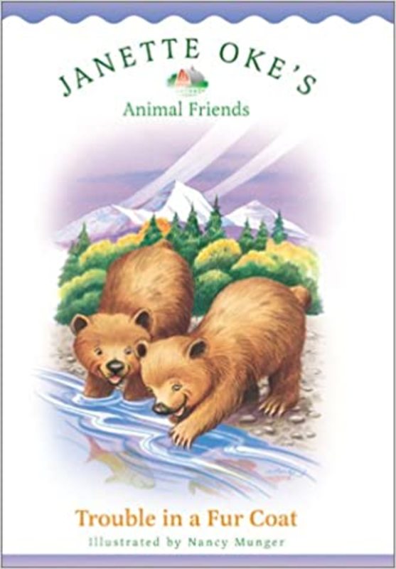 Book cover for "Trouble in a Fur Coat" by Janette Oke