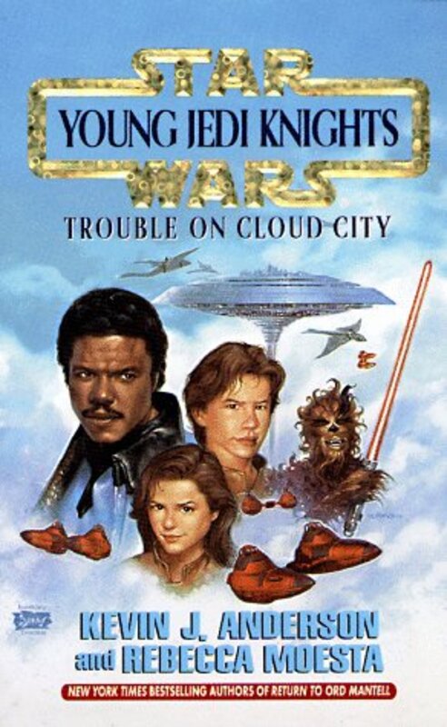 Book cover for "Trouble on Cloud City" by Kevin J Anderson