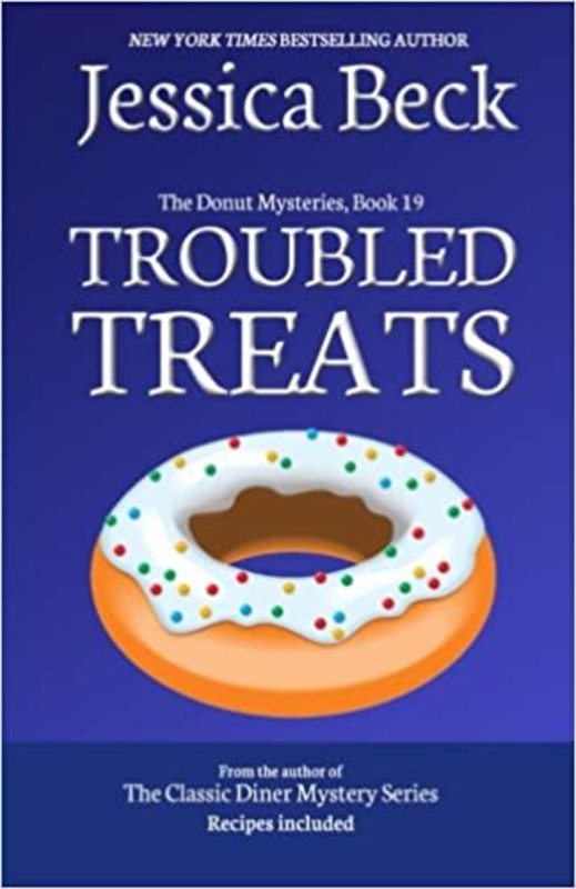 Book cover for "Troubled Treats" by Jessica Beck