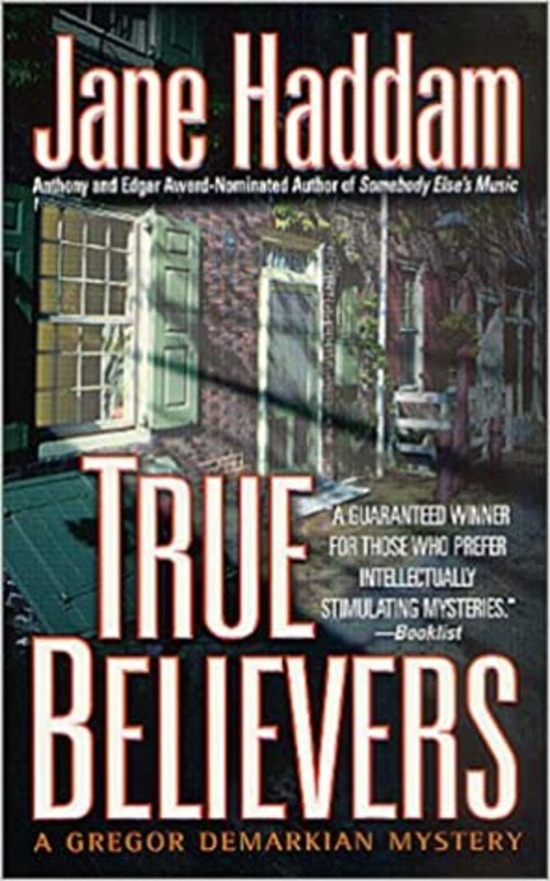 Book cover for "True Believers" by Jane Haddam