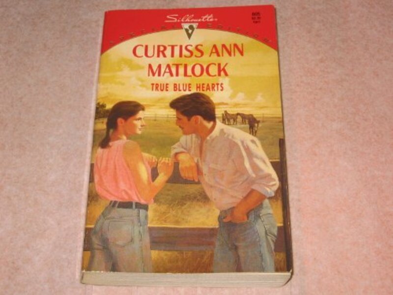 Book cover for "True Blue Hearts" by Curtiss Ann Matlock
