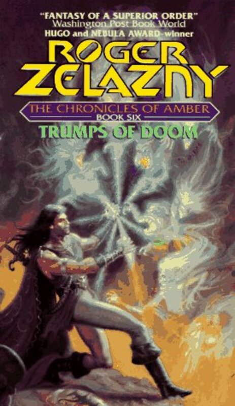 Book cover for "Trumps of Doom" by Roger Zelazny