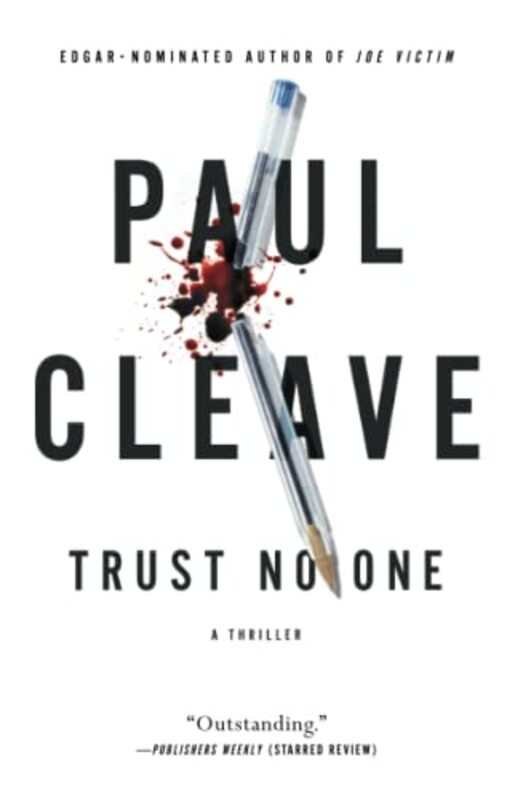 Book cover for "Trust No One" by Paul Cleave
