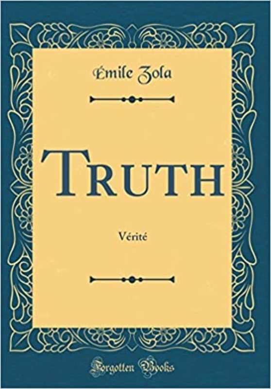 Book cover for "Truth" by Émile Zola