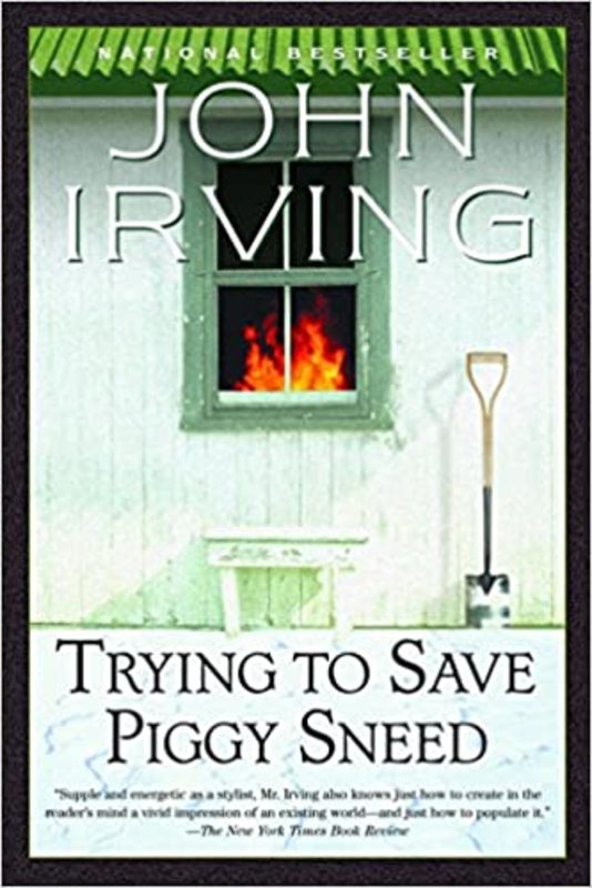 Book cover for "Trying to Save Piggy Sneed" by John Irving