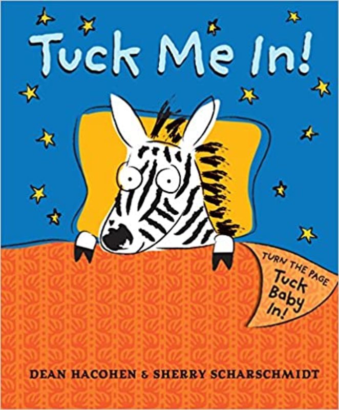 Book cover for "Tuck Me In!" by Dean Hacohen