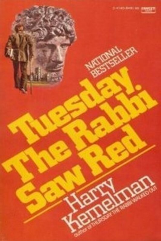 Book cover for "Tuesday the Rabbi Saw Red" by Harry Kemelman