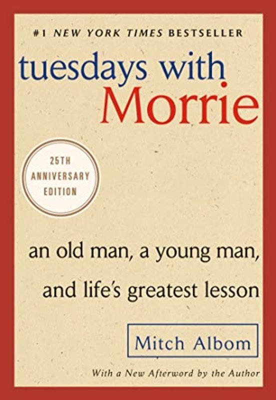 Book cover for "Tuesdays with Morrie" by Mitch Albom