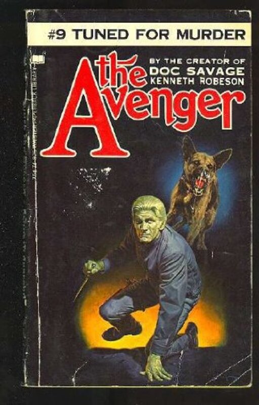 Book cover for "Tuned for Murder" by Kenneth Robeson