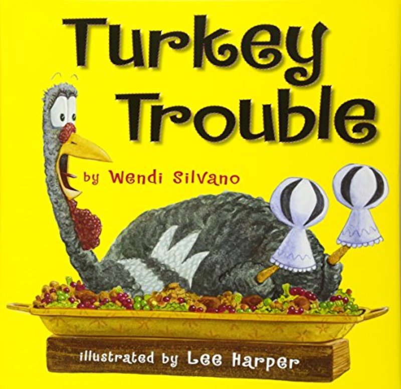 Book cover for "Turkey Trouble" by Wendi Silvano