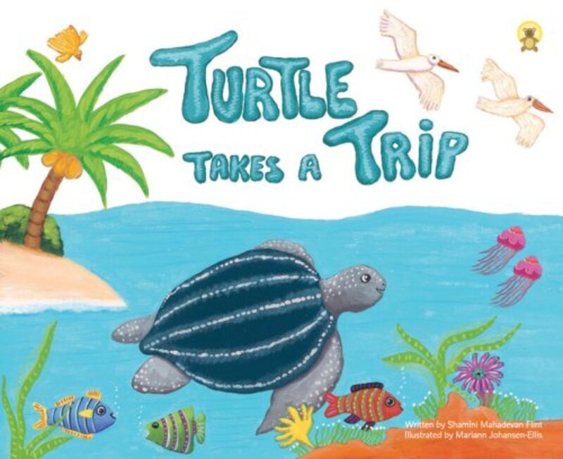 Book cover for "Turtle Takes a Trip" by Shamini Flint