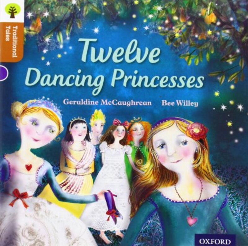 Book cover for "Twelve Dancing Princesses" by Geraldine McCaughrean