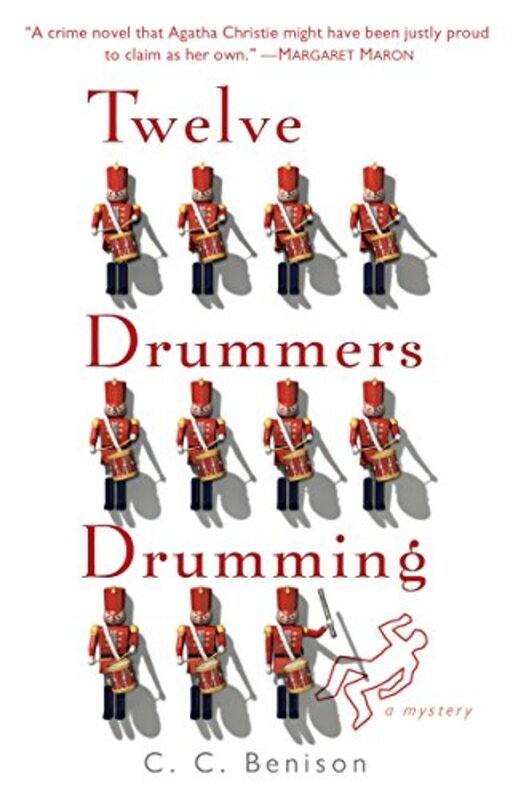 Book cover for "Twelve Drummers Drumming" by CC Benison