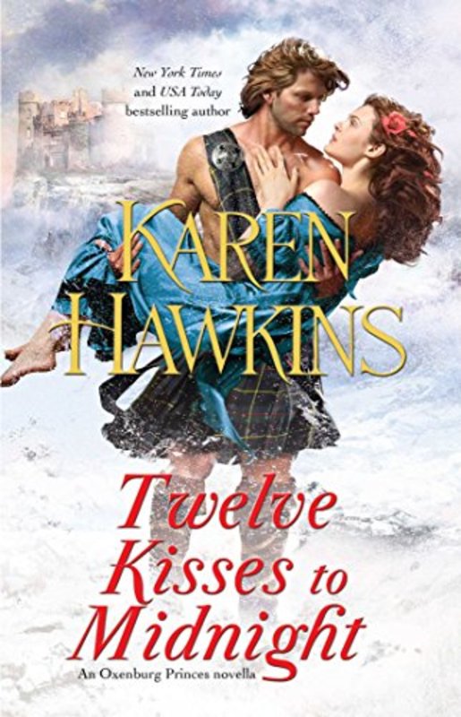 Book cover for "Twelve Kisses to Midnight" by Karen Hawkins