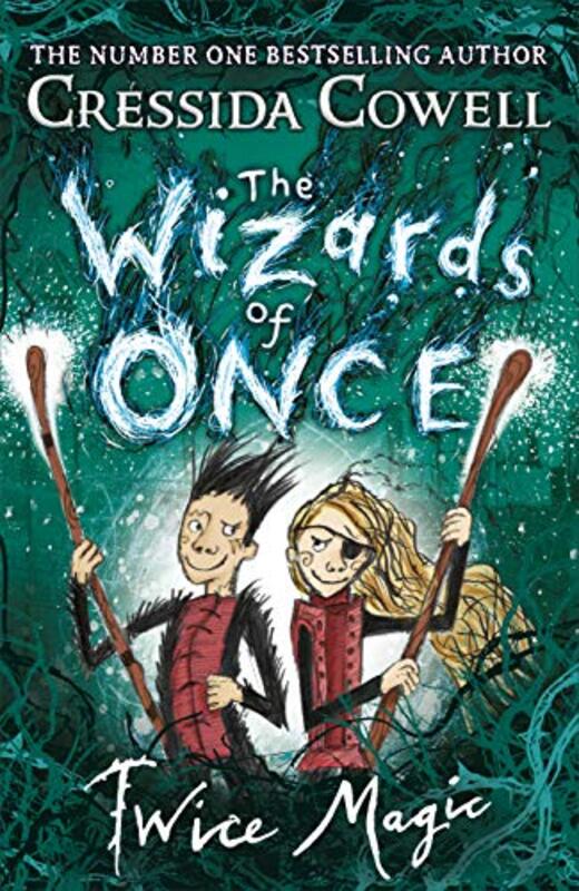 Book cover for "Twice Magic" by Cressida Cowell