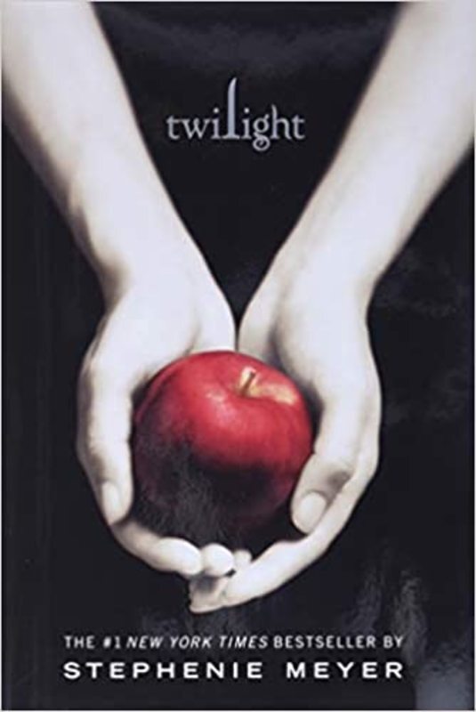 Book cover for "Twilight" by Stephenie Meyer