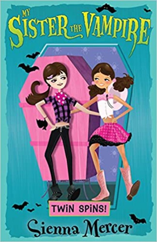 Book cover for "Twin Spins/ Twin-tastrophe" by Sienna Mercer