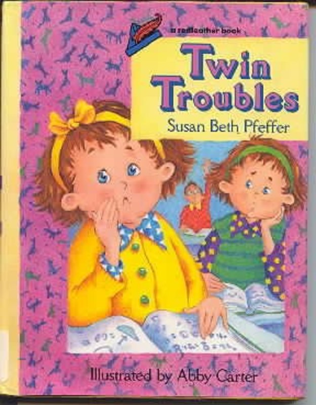 Book cover for "Twin Troubles" by Susan Beth Pfeffer